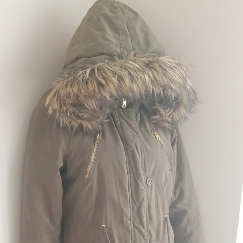 NWOT Brave Soul Olive Parka Coat - Picture 4 of 17